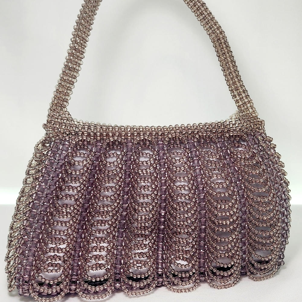 Beaded grab bag, purse, handbag
